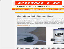Tablet Screenshot of pioneerchem.com
